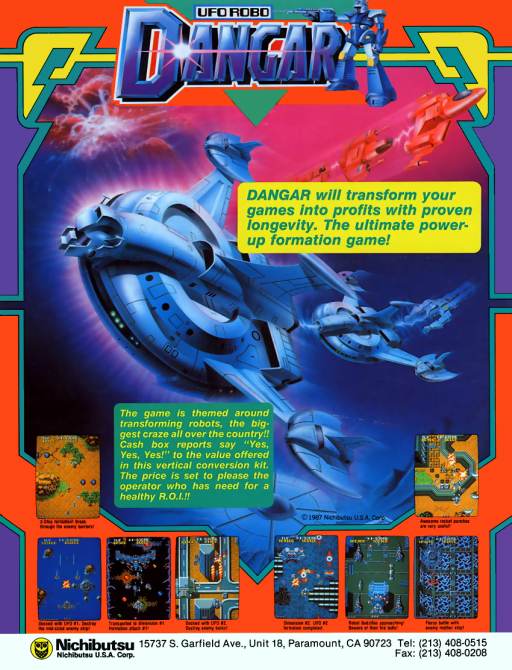 Dangar - Ufo Robo (9-26-1986) MAME2003Plus Game Cover